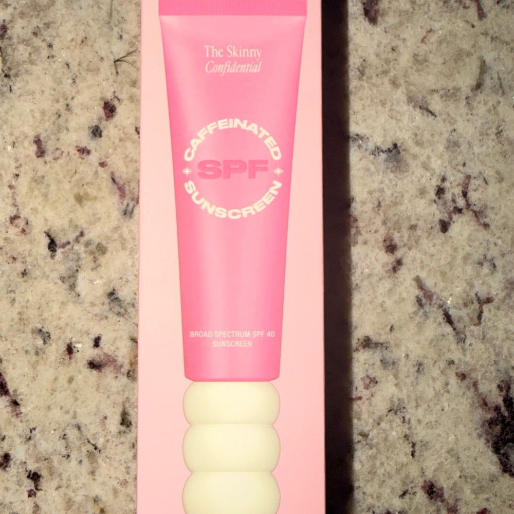 The Skinny Confidential Pink Caffeinated Sunscreen SPF 40